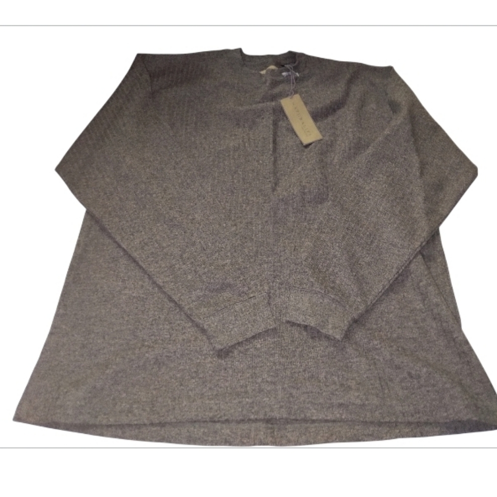 NATURAL LIFE Men’s Crewneck Sweater - Heather Gray New Size Large